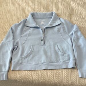 Lululemon athletica Sky Blue Half-Zip Sweatshirt